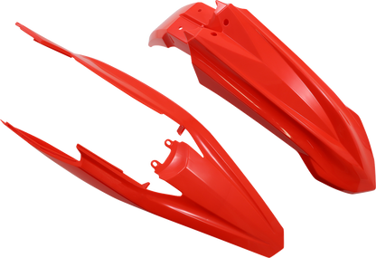 ACERBIS OEM Red standard replacement body kit for motorcycles, featuring durable body panels and sleek design.