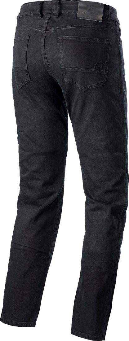 Black Alpinestars Argon Pants in US 34 / EU 50, showing the sleek design and fabric details of these motorcycle riding pants.