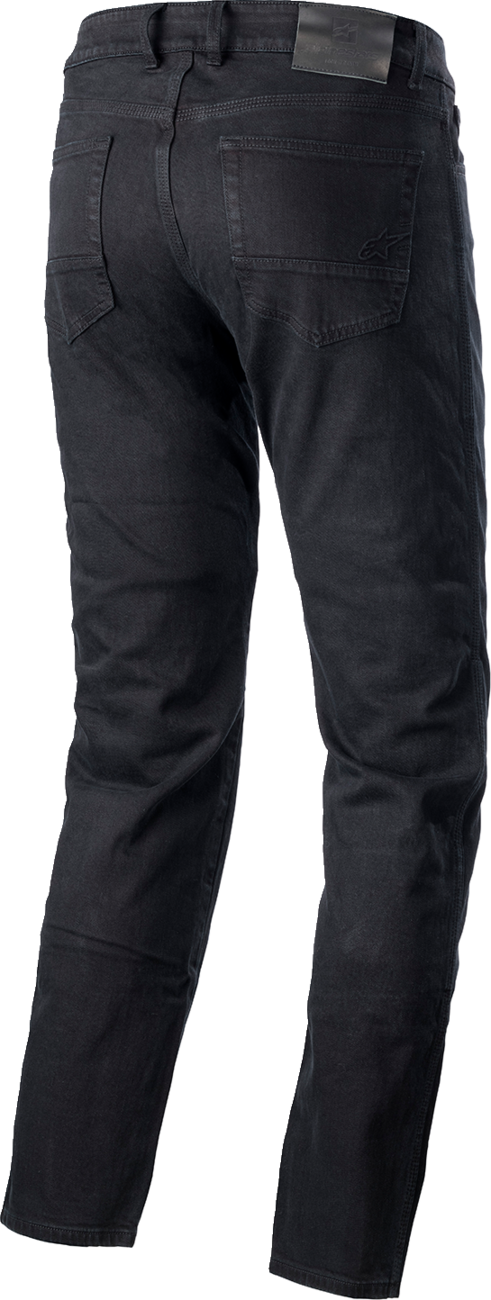 Black Alpinestars Argon Pants in US 34 / EU 50, showing the sleek design and fabric details of these motorcycle riding pants.