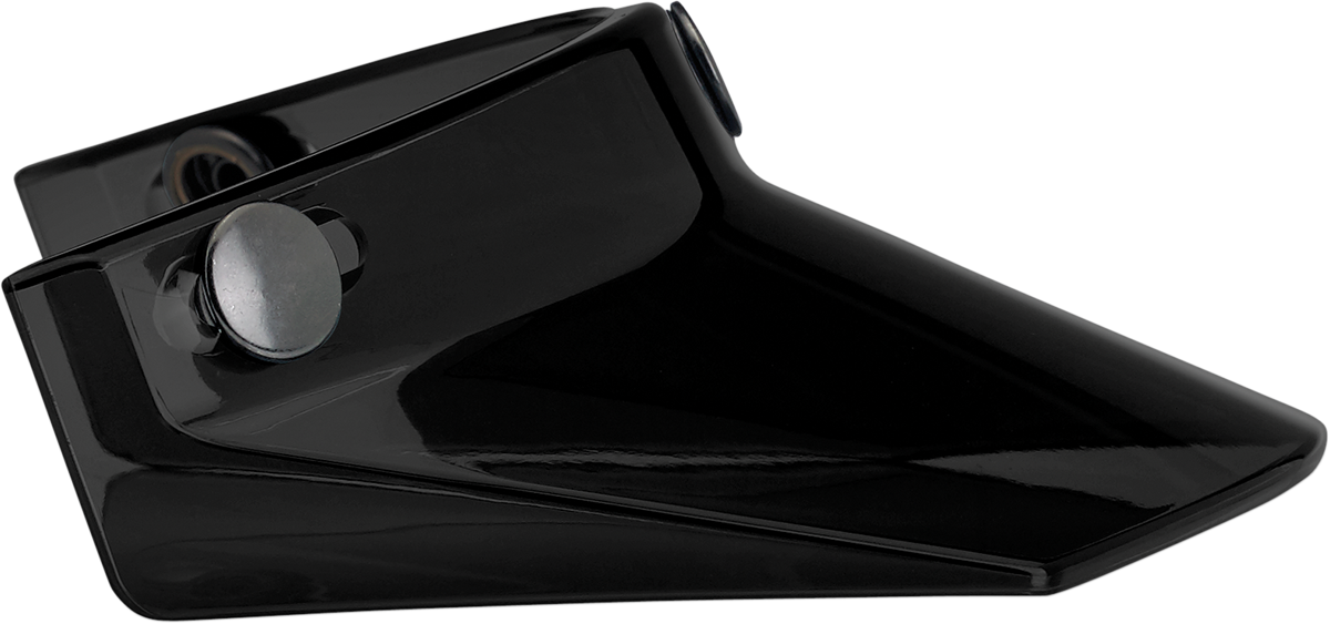 Black BILTWELL Moto 3-Snap Visor for helmet parts, designed to fit 2002-561 motorcycle helmets from Bill's Exhausts.