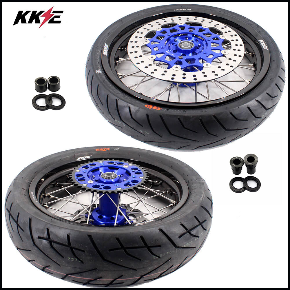 KKE 3.5/4.25*17" Supermoto Street Rims For SUZUKI DRZ400SM 2005-2024 CST Tires - Howling Moto