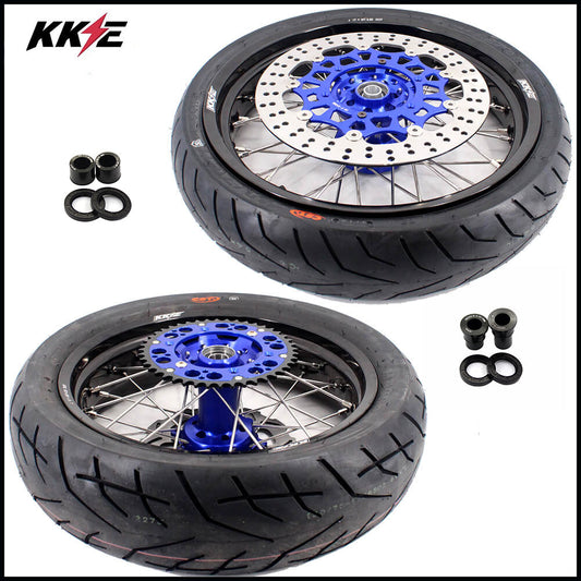 KKE 3.5/4.25*17" Supermoto Street Rims For SUZUKI DRZ400SM 2005-2024 CST Tires - Howling Moto