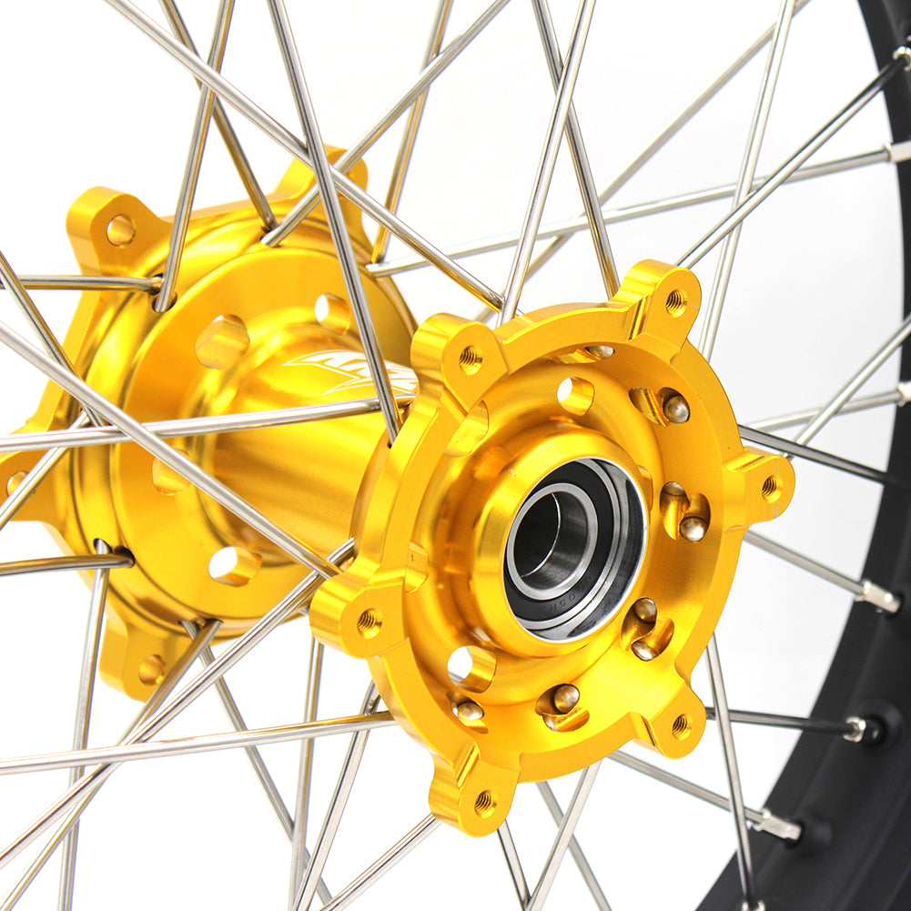 KKE 21/19 MX Off Road Wheels For SUZUKI RM125 RM250 1996 1997 1998 1999 2000