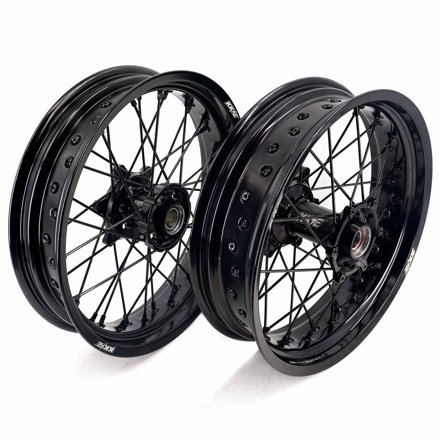 KKE 3.5*17'' & 4.25*17'' Supermoto Wheels Rims Fit STARK VARG MX EX Electric Dirt Bike All Black
