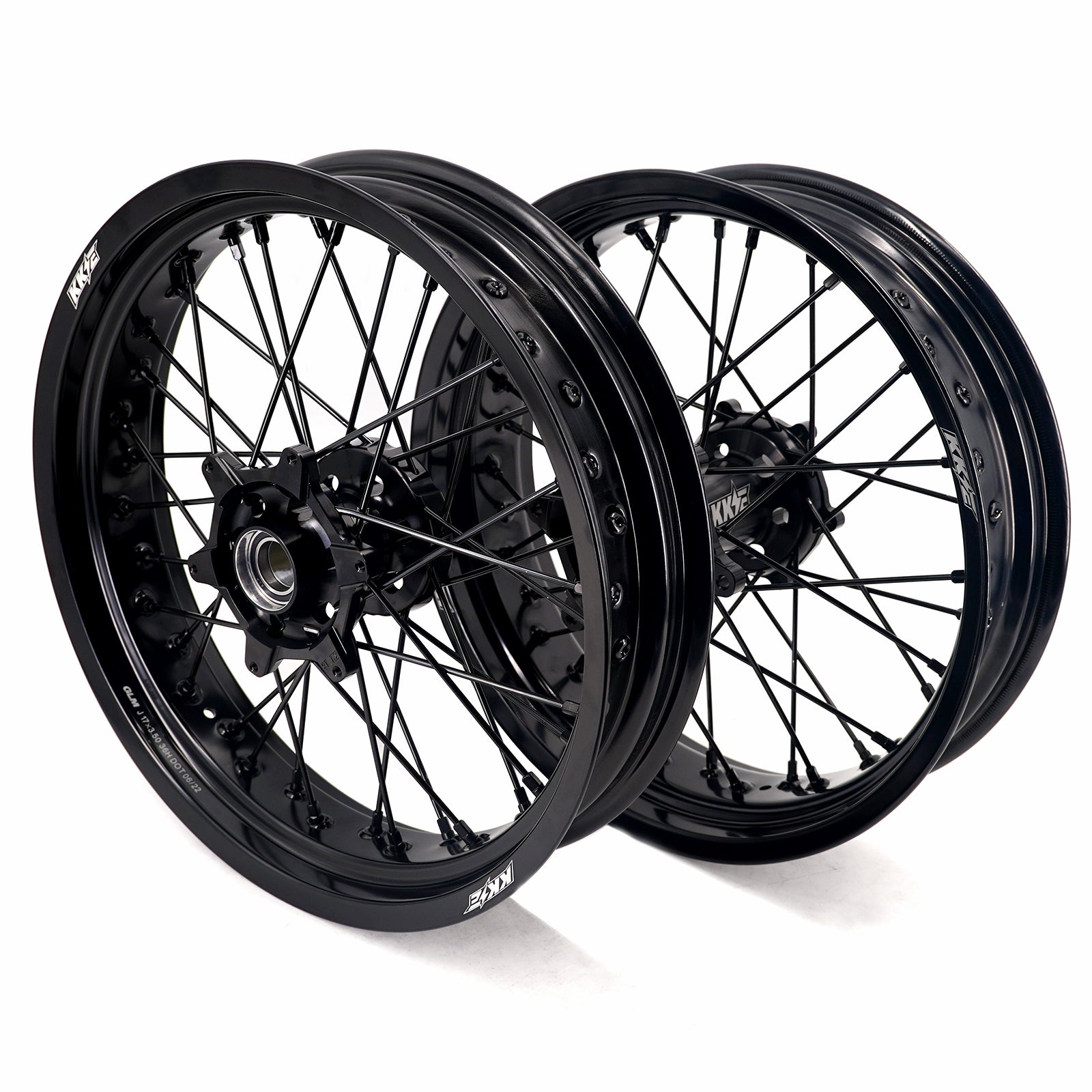 KKE 17Inch Supermoto Rims For KTM SX SX-F XC-F XC EXC EXC-F 2003-2025 Black - Howling Moto