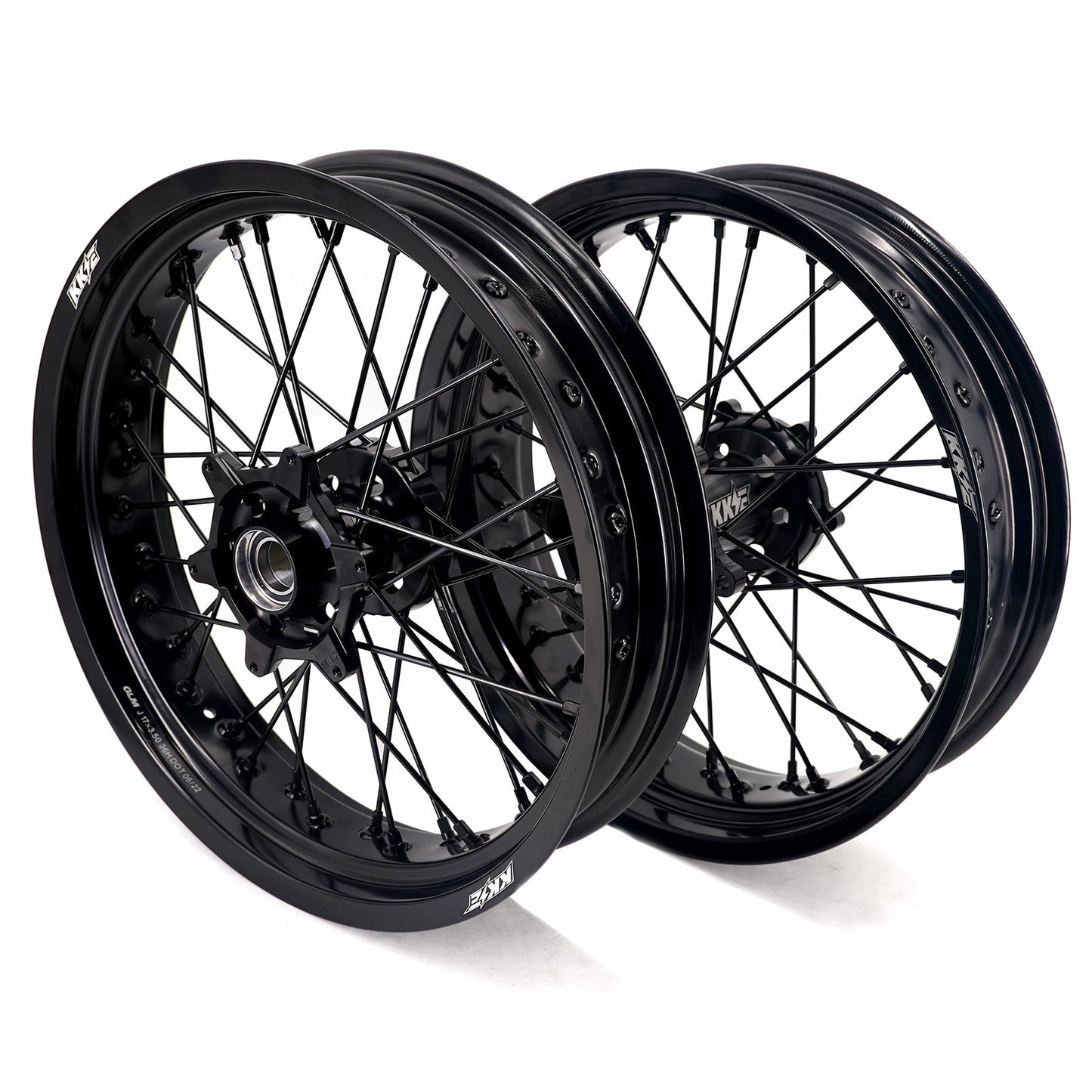 KKE 3.5*17'' & 4.25*17'' Supermoto Wheels Rims Fit STARK VARG MX EX Electric Dirt Bike All Black