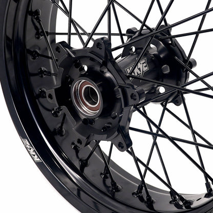 KKE 3.5*17'' & 4.25*17'' Supermoto Wheels Rims Fit STARK VARG MX EX Electric Dirt Bike All Black