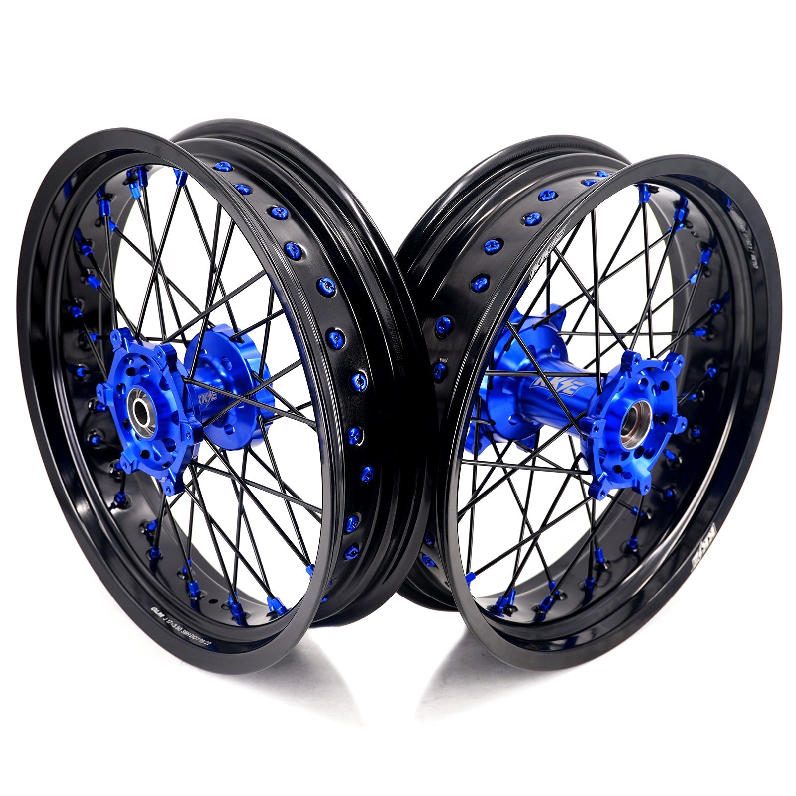 KKE 3.5/4.25*17" Supermoto Wheels Rims For YAMAHA WR250F 2001-2019 WR450F 2003-2018 - Howling Moto