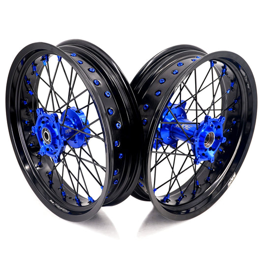 KKE 3.5/4.25*17" Supermoto Wheels Rims For YAMAHA WR250F 2001-2019 WR450F 2003-2018 - Howling Moto