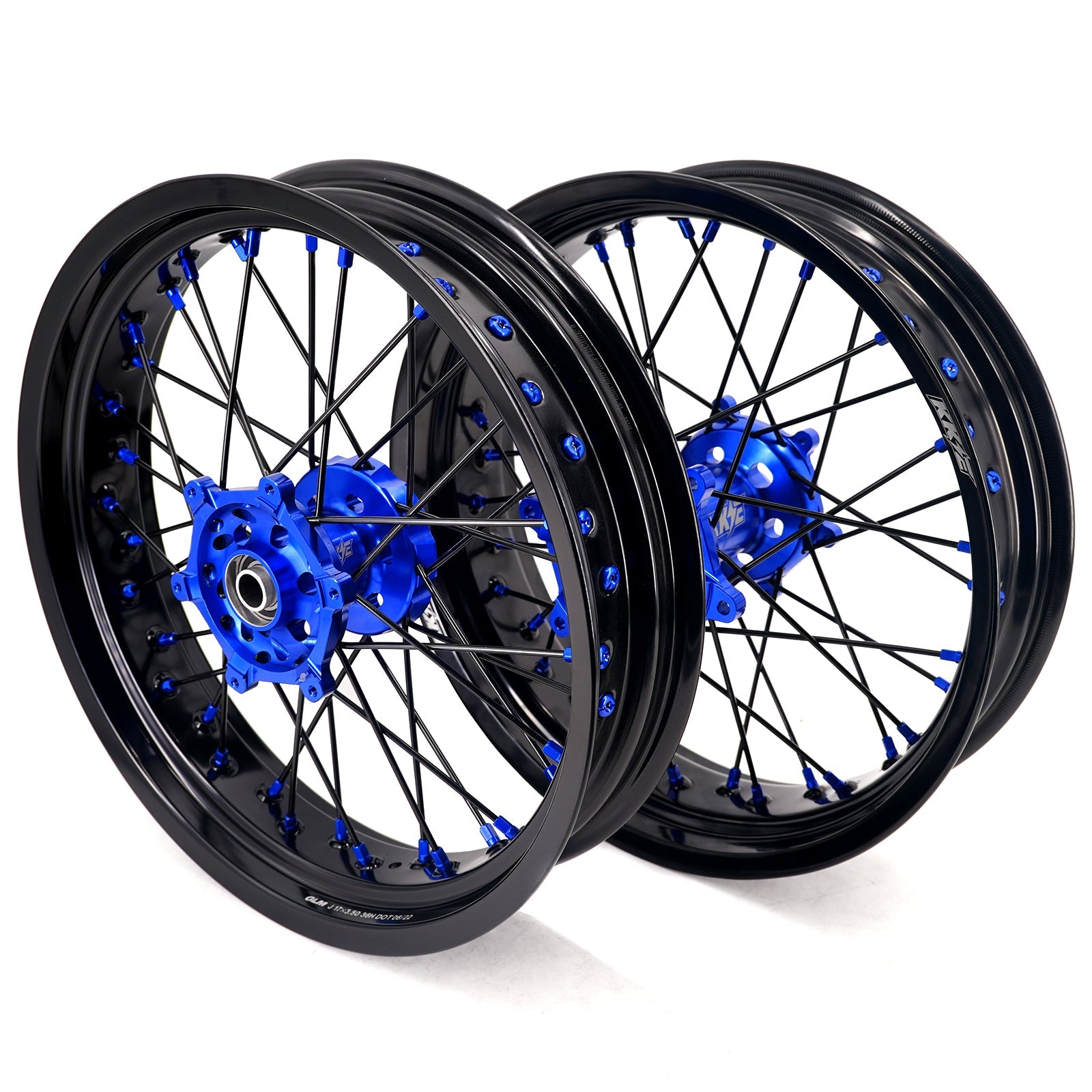 KKE 3.5/4.25*17" Supermoto Wheels Rims For YAMAHA WR250F 2001-2019 WR450F 2003-2018 - Howling Moto