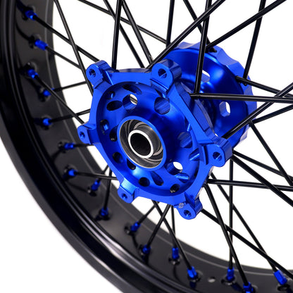 KKE 3.5/4.25*17" Supermoto Wheels Rims For YAMAHA WR250F 2001-2019 WR450F 2003-2018 - Howling Moto