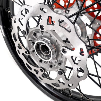 KKE 21/19 New Generation Cast Hubs Billet MX Wheels For KTM SX SX-F XC XC-F 125-530CC 2003-2025