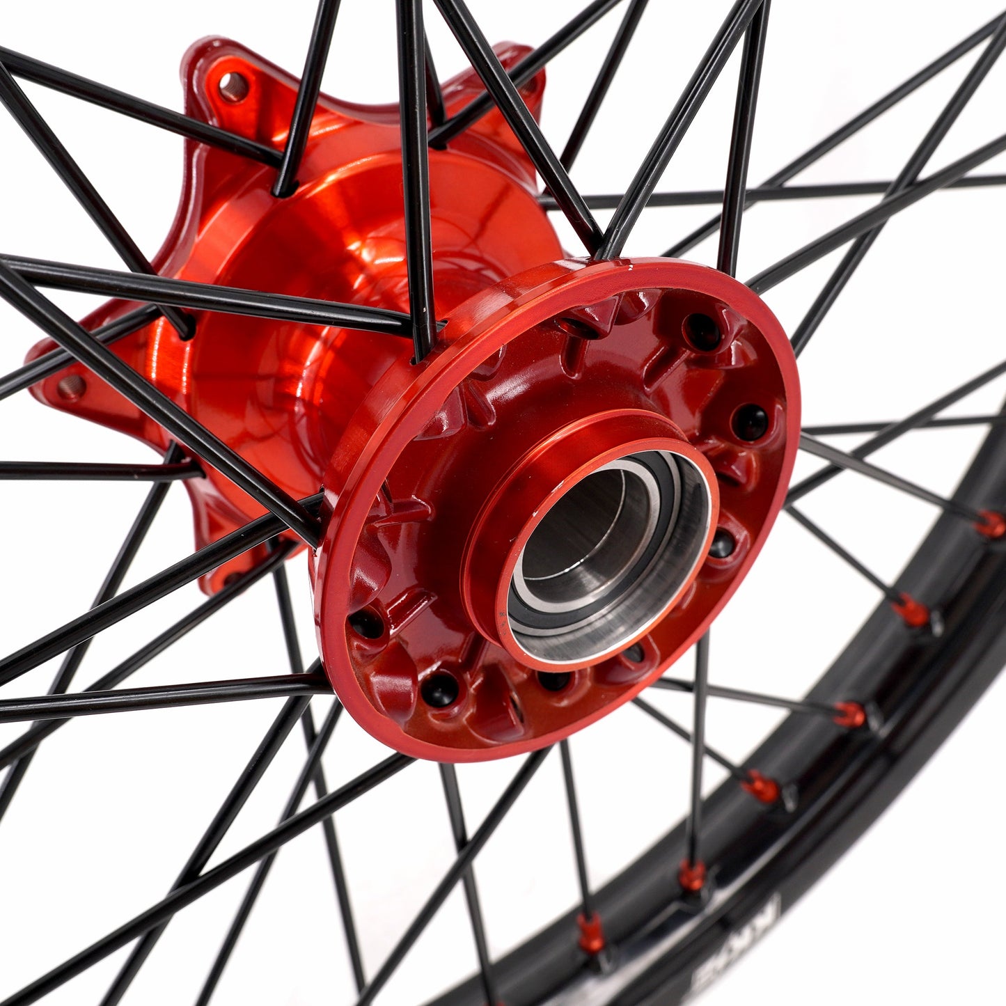KKE 21" 18" Cast Enduro Wheels For KTM EXC EXC-F EXC-E 2003-2024 Black Spokes - Howling Moto