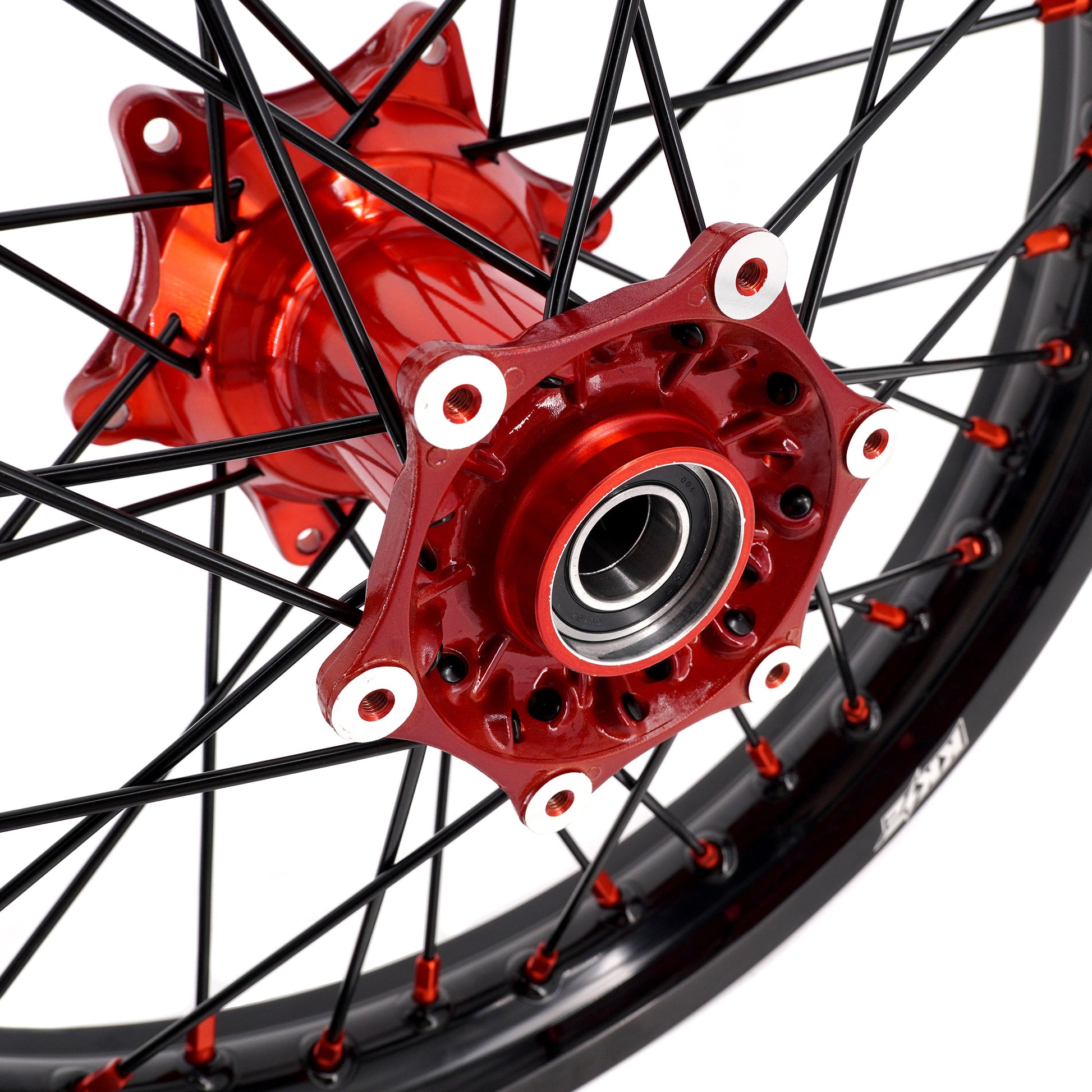 KKE 21" 18" Cast Enduro Wheels For KTM EXC EXC-F EXC-E 2003-2024 Black Spokes - Howling Moto