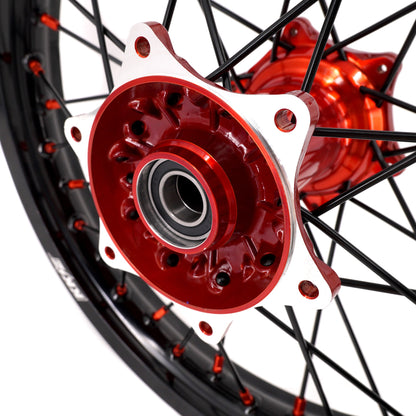 KKE 21" 18" Cast Enduro Wheels For KTM EXC EXC-F EXC-E 2003-2024 Black Spokes - Howling Moto