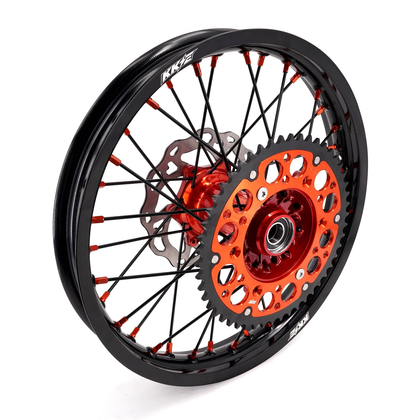 KKE 21" 18" Cast Enduro Wheels For KTM EXC EXC-F EXC-E 2003-2024 Black Spokes - Howling Moto