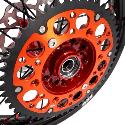 KKE 21" 18" Cast Enduro Wheels For KTM EXC EXC-F EXC-E 2003-2024 Black Spokes - Howling Moto