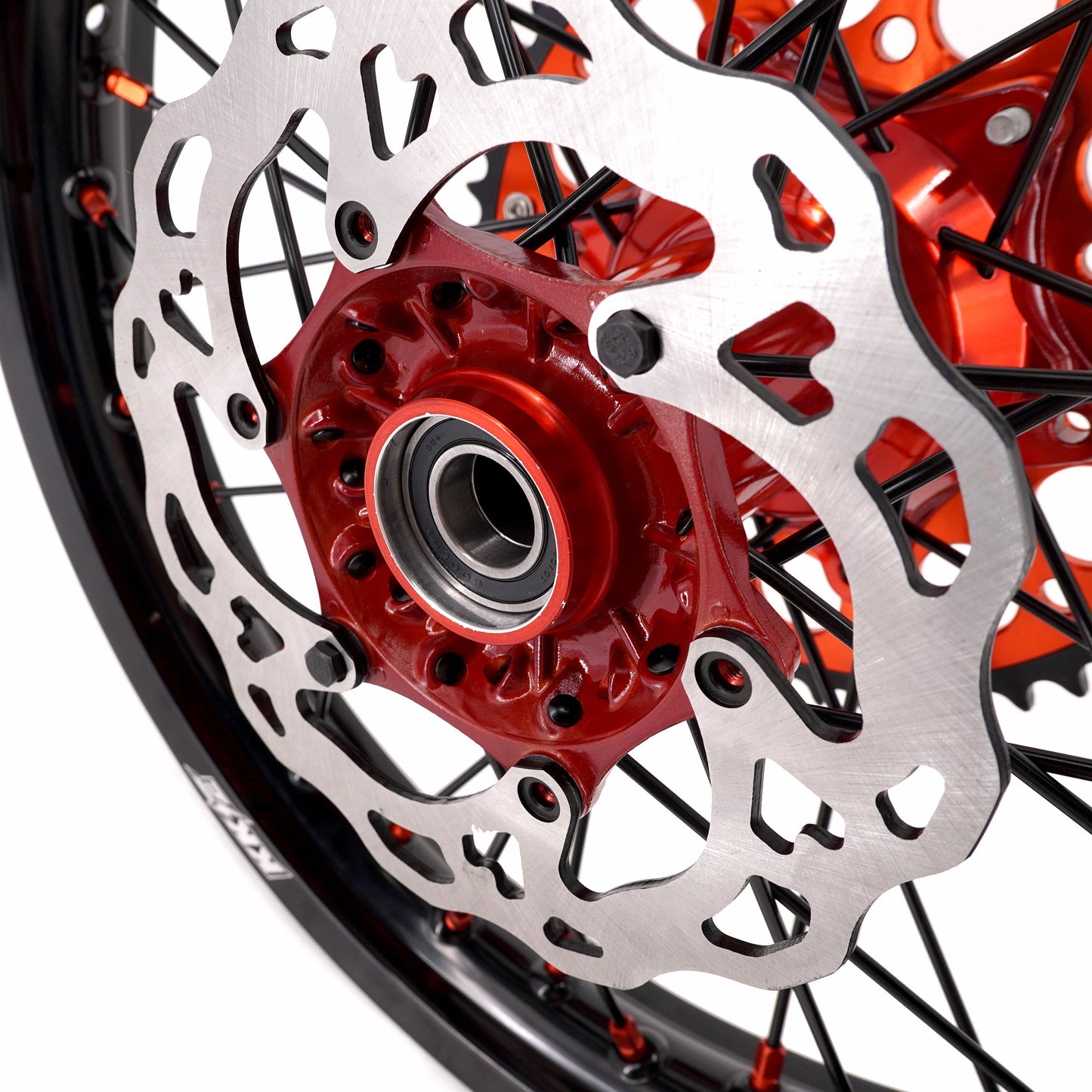 KKE 21" 18" Cast Enduro Wheels For KTM EXC EXC-F EXC-E 2003-2024 Black Spokes - Howling Moto