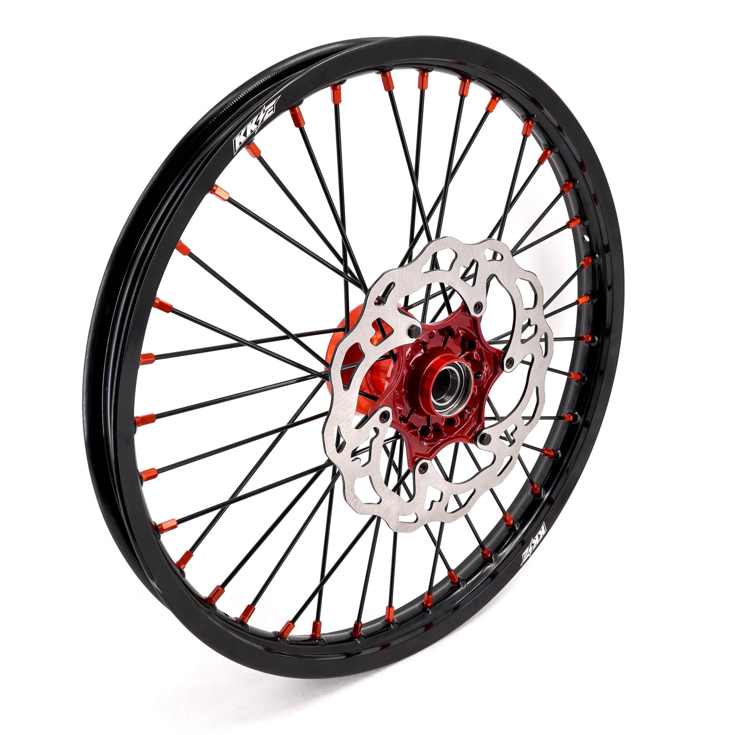 KKE 21" 18" Cast Enduro Wheels For KTM EXC EXC-F EXC-E 2003-2024 Black Spokes - Howling Moto