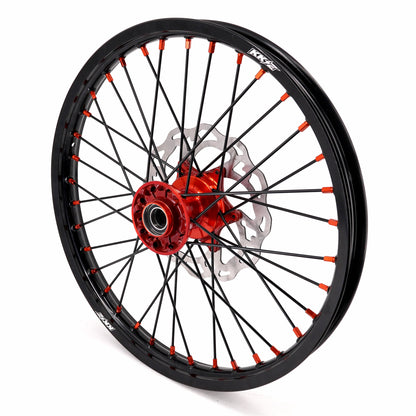 KKE 21" 18" Cast Enduro Wheels For KTM EXC EXC-F EXC-E 2003-2024 Black Spokes - Howling Moto