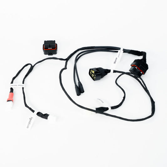 EBMX X-9000 V3 Race Wiring Harness controller for Surron Light Bee, plug-and-play installation, by Charged Powersports.