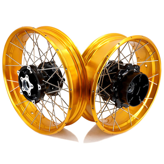 KKE 3.5*21'' & 5.0*18'' Tubeless Wheels Fit Harley Street Glide/CVO 2024 Spoked Rims - Howling Moto