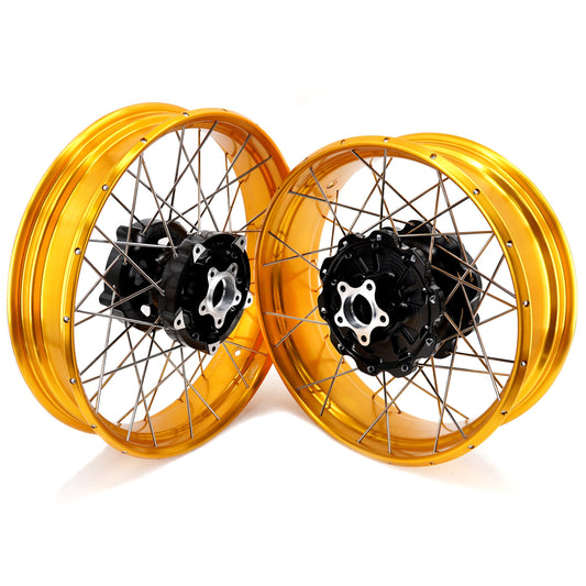 KKE 3.5*21'' & 5.0*18'' Tubeless Wheels Fit Harley Street Glide/CVO 2024 Spoked Rims - Howling Moto