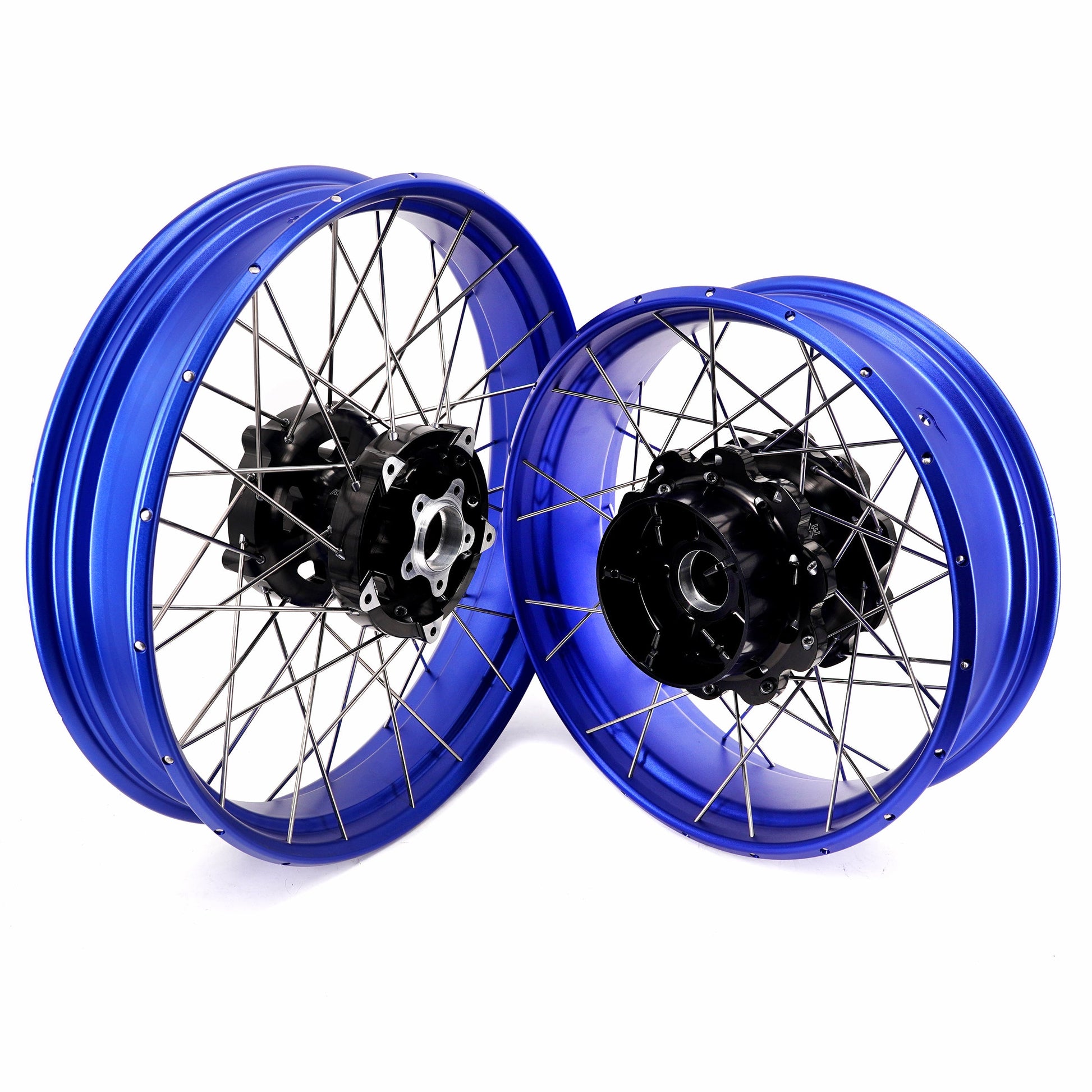 KKE 3.5*19'' & 5.0*18'' Tubeless Wheels Fit Harley Street Glide/CVO 2024 Blue Rims - Howling Moto