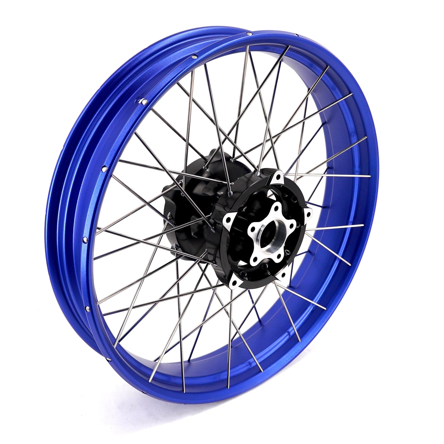 KKE 3.5*19'' & 5.0*18'' Tubeless Wheels Fit Harley Street Glide/CVO 2024 Blue Rims - Howling Moto