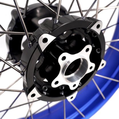 KKE 3.5*19'' & 5.0*18'' Tubeless Wheels Fit Harley Street Glide/CVO 2024 Blue Rims - Howling Moto