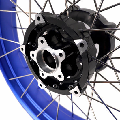 KKE 3.5*19'' & 5.0*18'' Tubeless Wheels Fit Harley Street Glide/CVO 2024 Blue Rims - Howling Moto