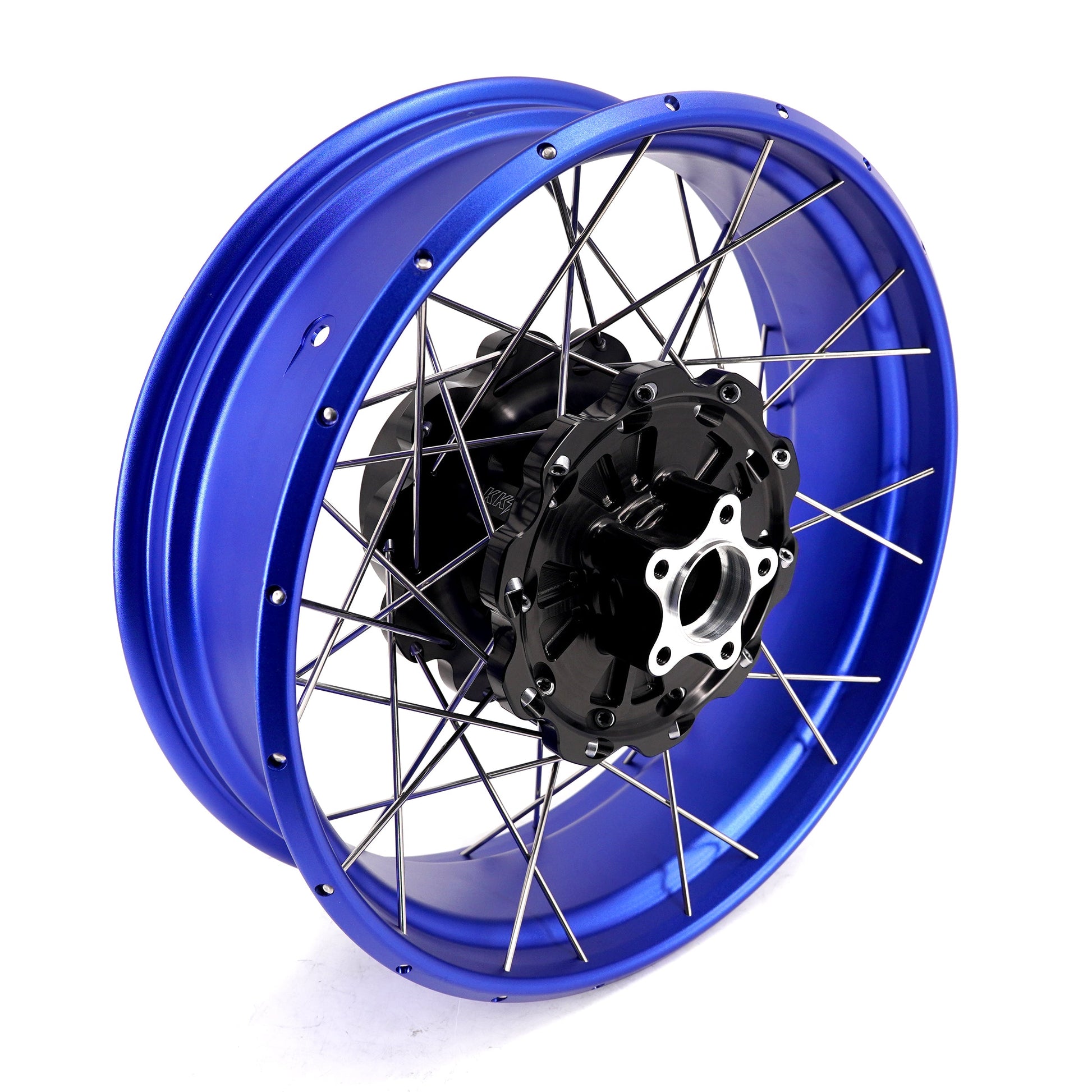 KKE 3.5*19'' & 5.0*18'' Tubeless Wheels Fit Harley Street Glide/CVO 2024 Blue Rims - Howling Moto