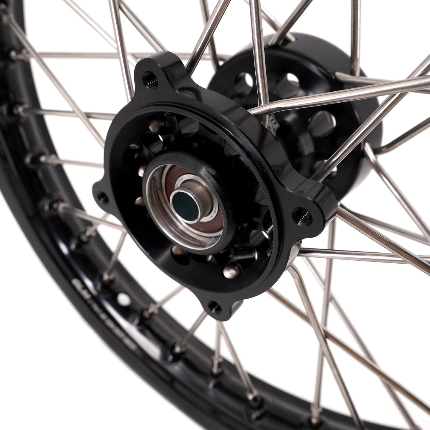 KKE 1.4*14 & 1.6*12 Spoked Kid's Wheels Rims Set for Kawasaki KX65 2000-2024 Black - Howling Moto