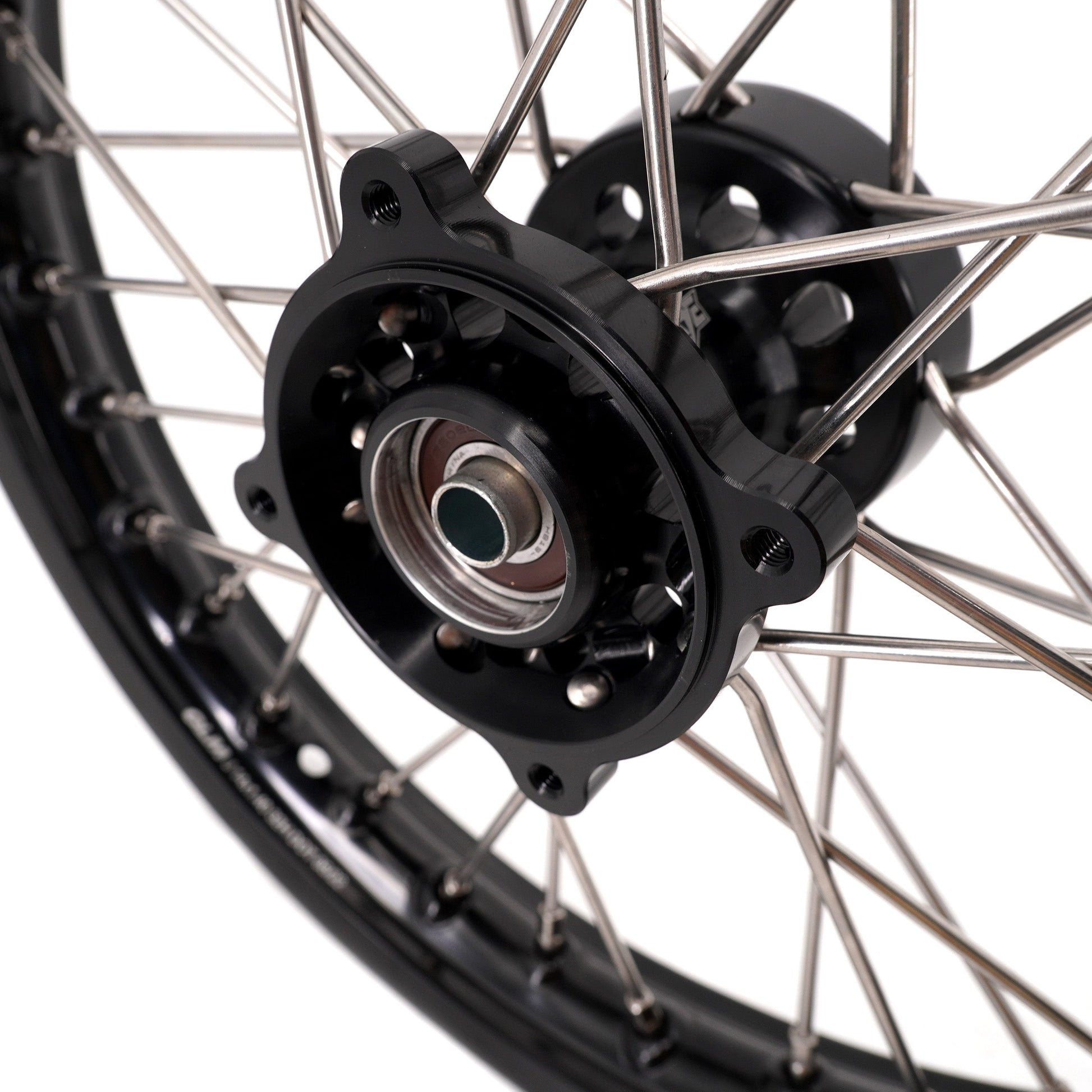 KKE 1.4*14 & 1.6*12 Spoked Kid's Wheels Rims Set for Kawasaki KX65 2000-2024 Black - Howling Moto