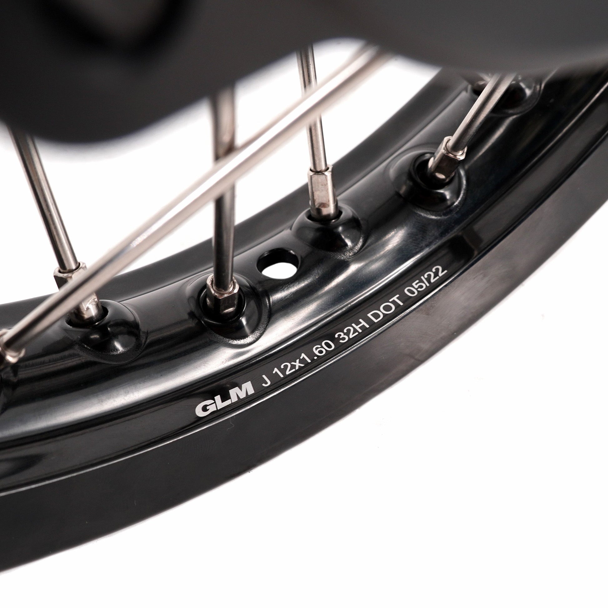KKE 1.4*14 & 1.6*12 Spoked Kid's Wheels Rims Set for Kawasaki KX65 2000-2024 Black - Howling Moto