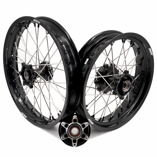 KKE 2.5*19 & 3.5*17 Dirtbike Tubed Spoke Wheels Rims Fit KTM 390 Adventure 2020-2021 Black - Howling Moto