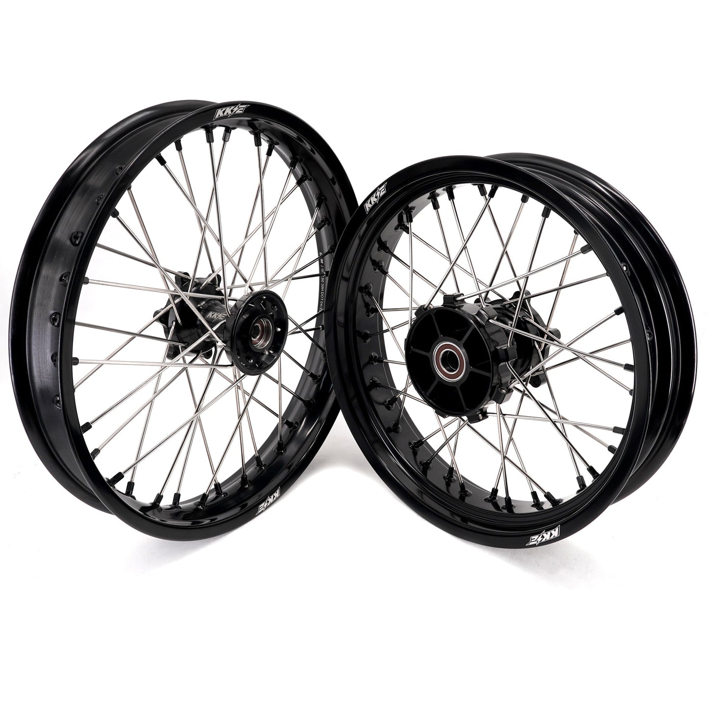 KKE 2.5*19 & 3.5*17 Dirtbike Tubed Spoke Wheels Rims Fit KTM 390 Adventure 2020-2021 Black - Howling Moto