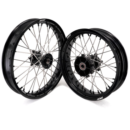KKE 2.5*19 & 3.5*17 Dirtbike Tubed Spoke Wheels Rims Fit KTM 390 Adventure 2020-2021 Black - Howling Moto