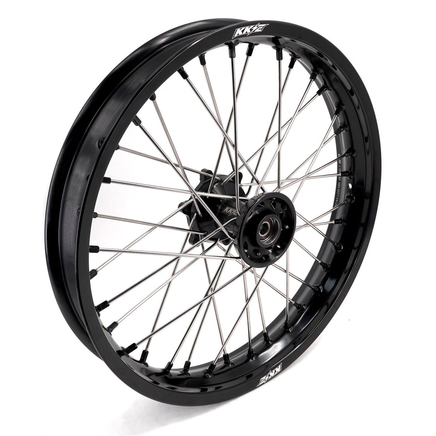 KKE 2.5*19 & 3.5*17 Dirtbike Tubed Spoke Wheels Rims Fit KTM 390 Adventure 2020-2021 Black - Howling Moto