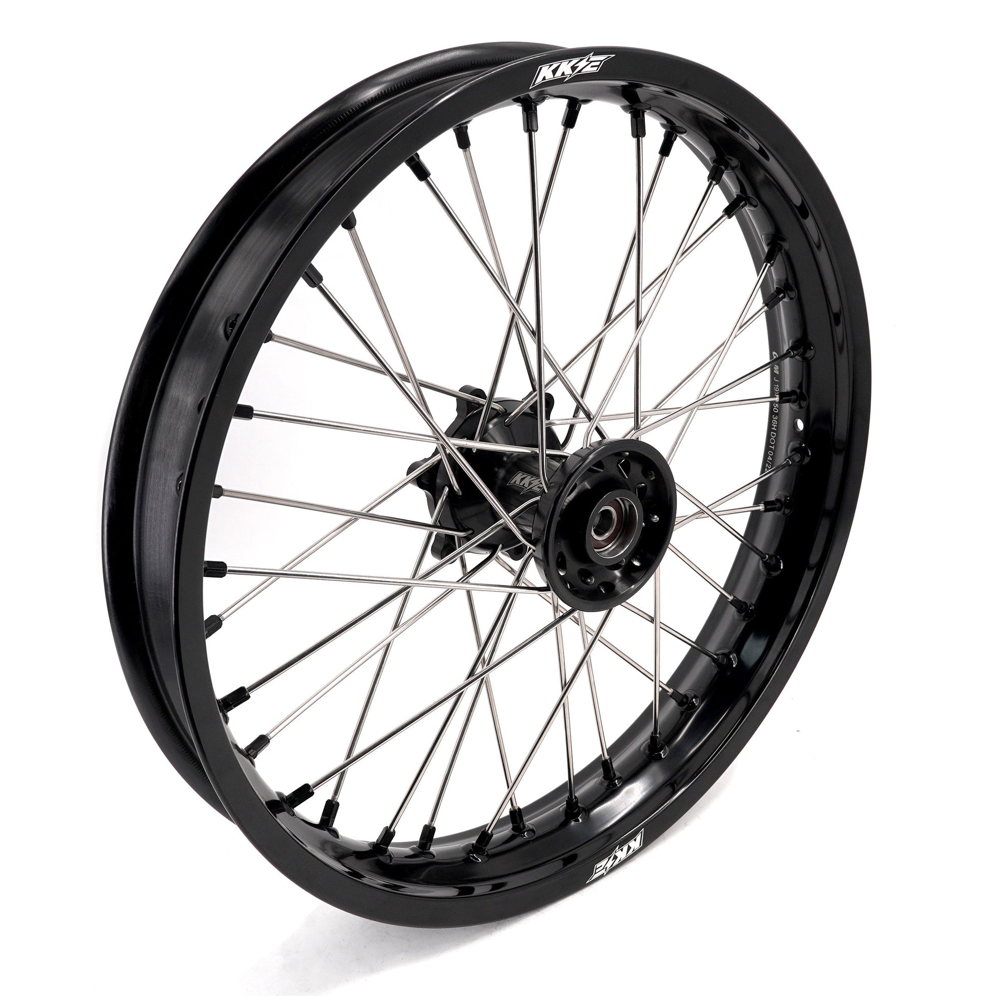 KKE 2.5*19 & 3.5*17 Dirtbike Tubed Spoke Wheels Rims Fit KTM 390 Adventure 2020-2021 Black - Howling Moto