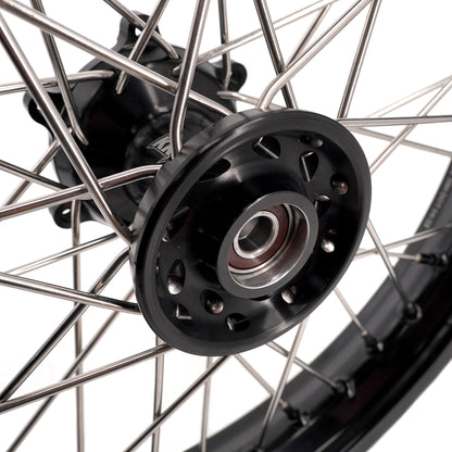KKE 2.5*19 & 3.5*17 Dirtbike Tubed Spoke Wheels Rims Fit KTM 390 Adventure 2020-2021 Black - Howling Moto