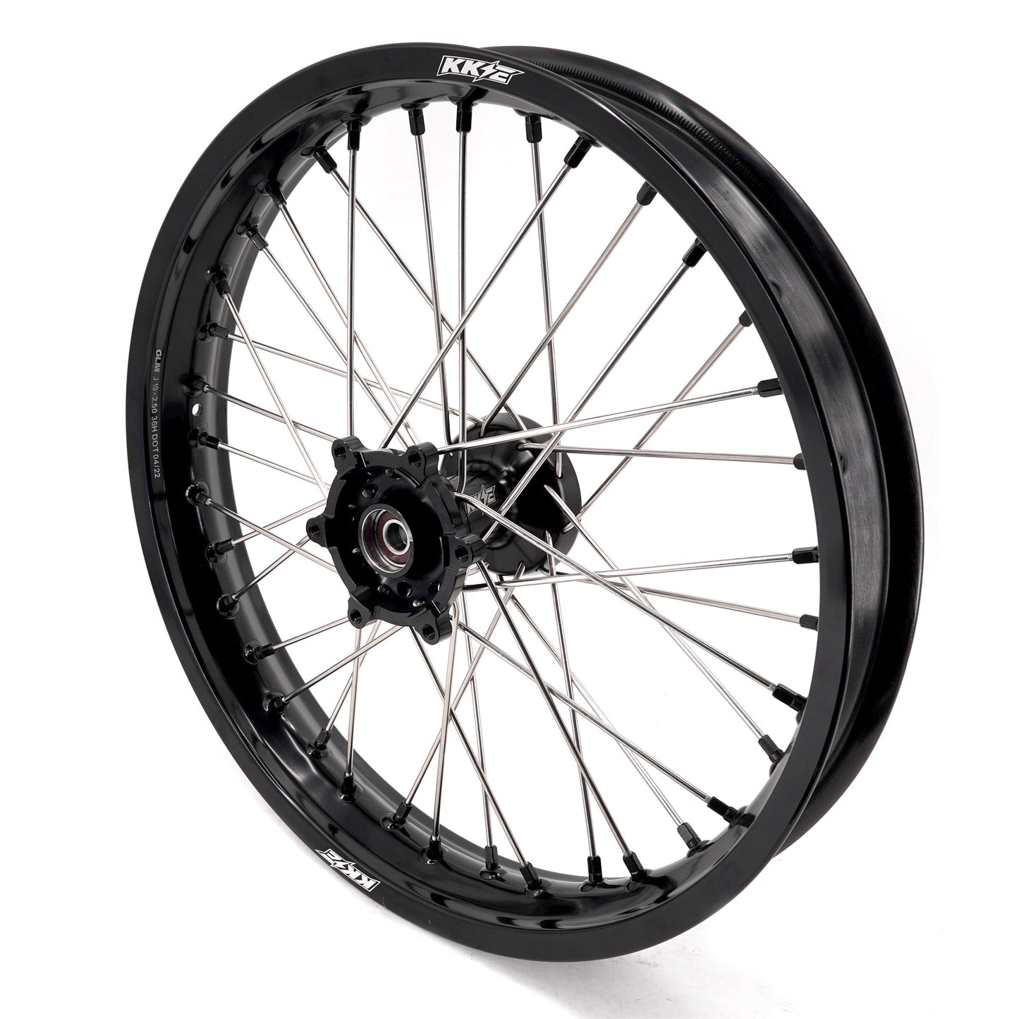 KKE 2.5*19 & 3.5*17 Dirtbike Tubed Spoke Wheels Rims Fit KTM 390 Adventure 2020-2021 Black - Howling Moto