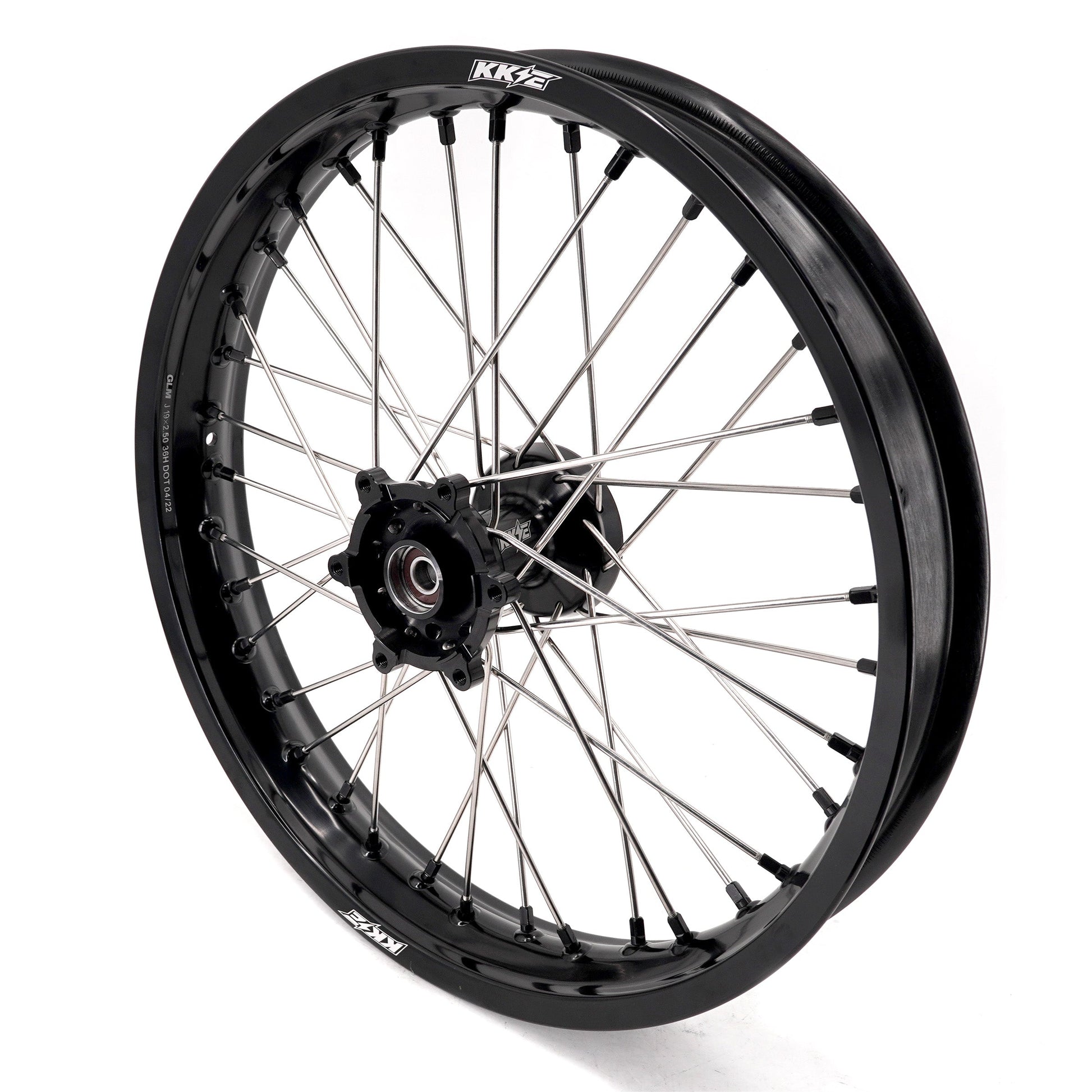 KKE 2.5*19 & 3.5*17 Dirtbike Tubed Spoke Wheels Rims Fit KTM 390 Adventure 2020-2021 Black - Howling Moto