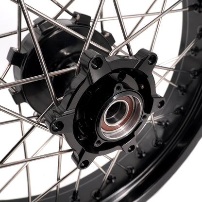 KKE 2.5*19 & 3.5*17 Dirtbike Tubed Spoke Wheels Rims Fit KTM 390 Adventure 2020-2021 Black - Howling Moto
