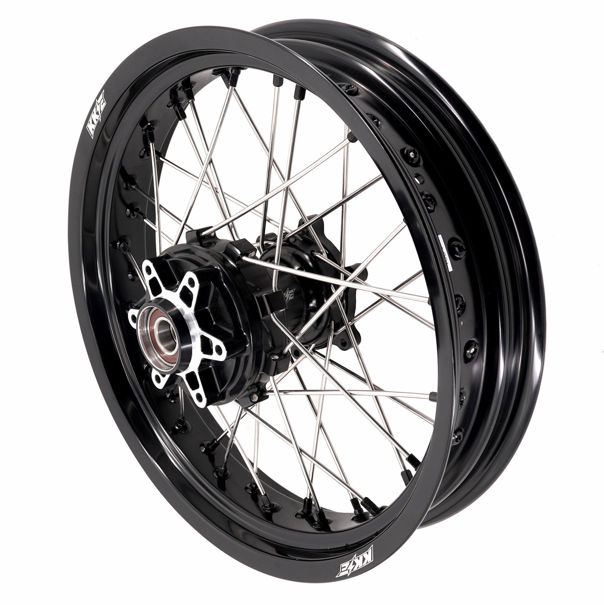 KKE 2.5*19 & 3.5*17 Dirtbike Tubed Spoke Wheels Rims Fit KTM 390 Adventure 2020-2021 Black - Howling Moto