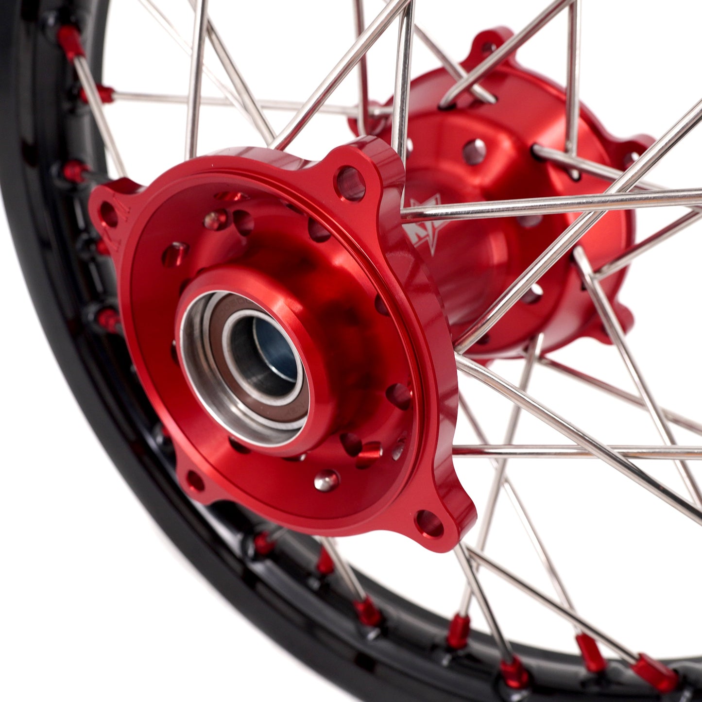 KKE 17"*1.4/14"*1.6 Small Kid's Wheels For KTM SX 85 GAS GAS MC85 2021-2024 Red Nipples - Howling Moto