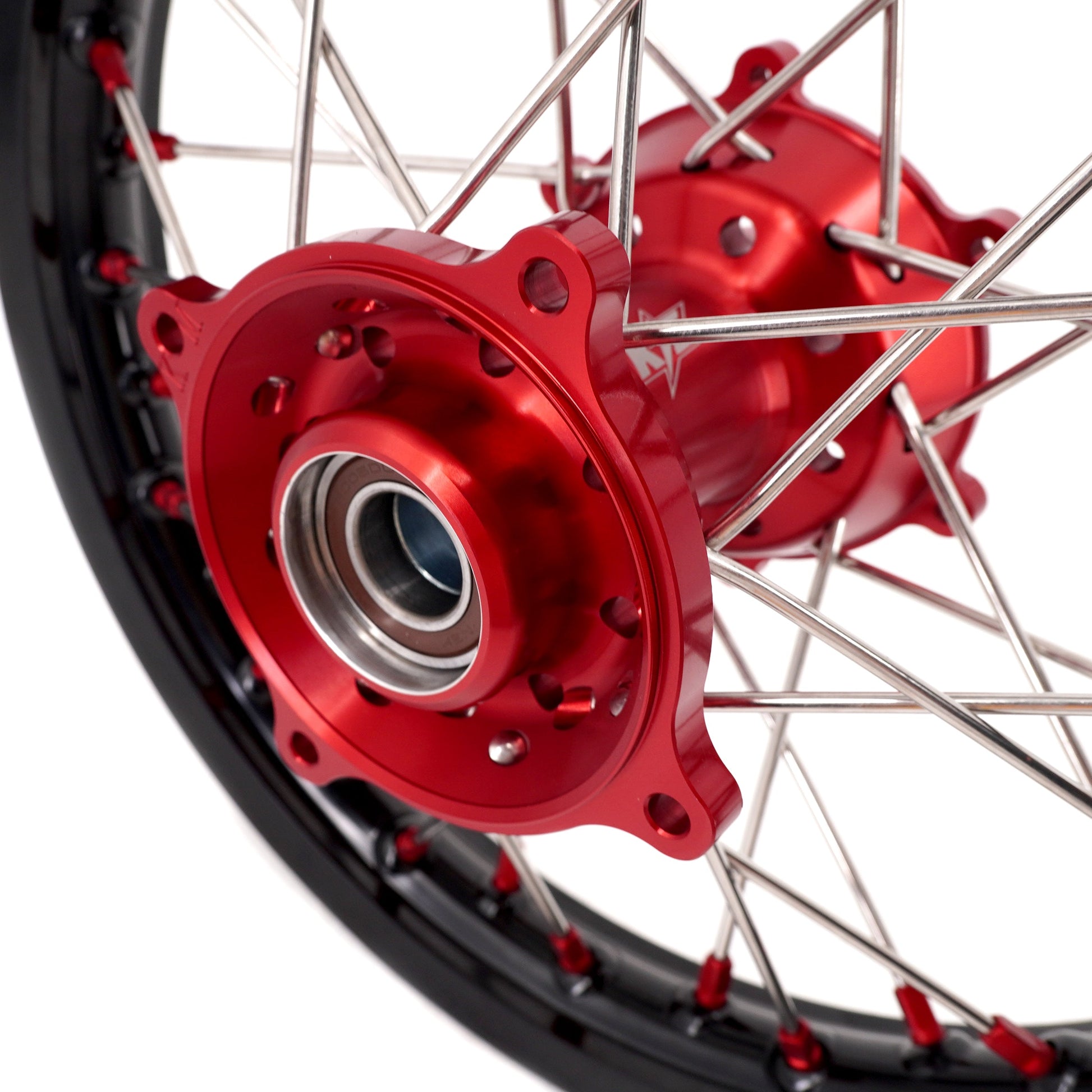 KKE 17"*1.4/14"*1.6 Small Kid's Wheels For KTM SX 85 GAS GAS MC85 2021-2024 Red Nipples - Howling Moto