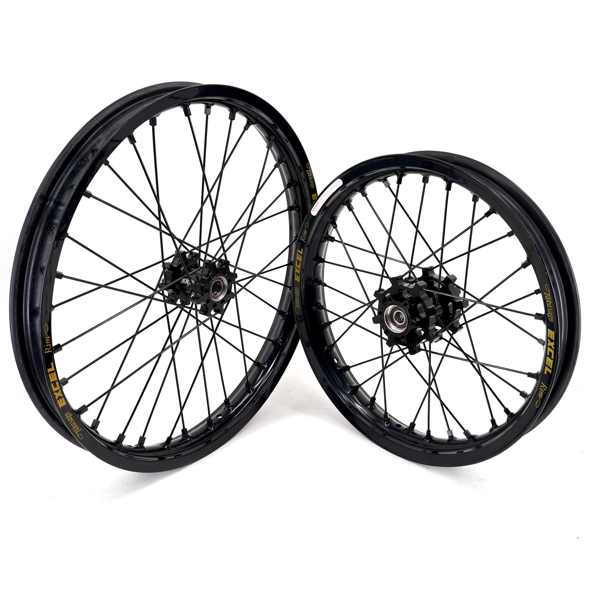 US Stock KKE 19" 16" Spoke Alloy Wheels Fit Talaria Sting MX3 / R MX4 Electric E-bike Black Takasago EXCEL Rims - Howling Moto
