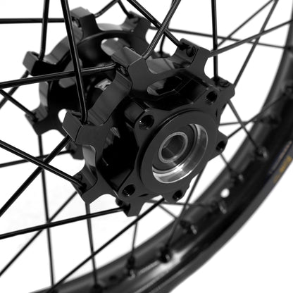 US Stock KKE 19" 16" Spoke Alloy Wheels Fit Talaria Sting MX3 / R MX4 Electric E-bike Black Takasago EXCEL Rims - Howling Moto
