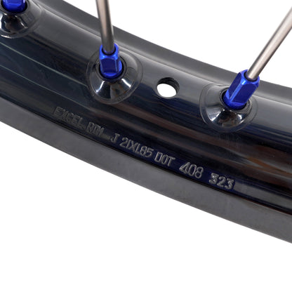 KKE 1.85*21 & 2.5*18 Motorcycle Tubed Spoke Wheels With Takasago EXCEL Rims Fit Yamaha Tenere 700 2019-2025 - Howling Moto